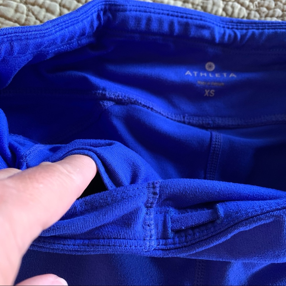 Athleta Blue Crop Workout Pants Size XS - Picture 8 of 14